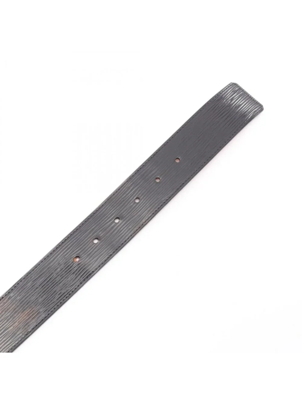 Louis Vuitton Belt Ceinture LV Initial Epi Noir Black Leather